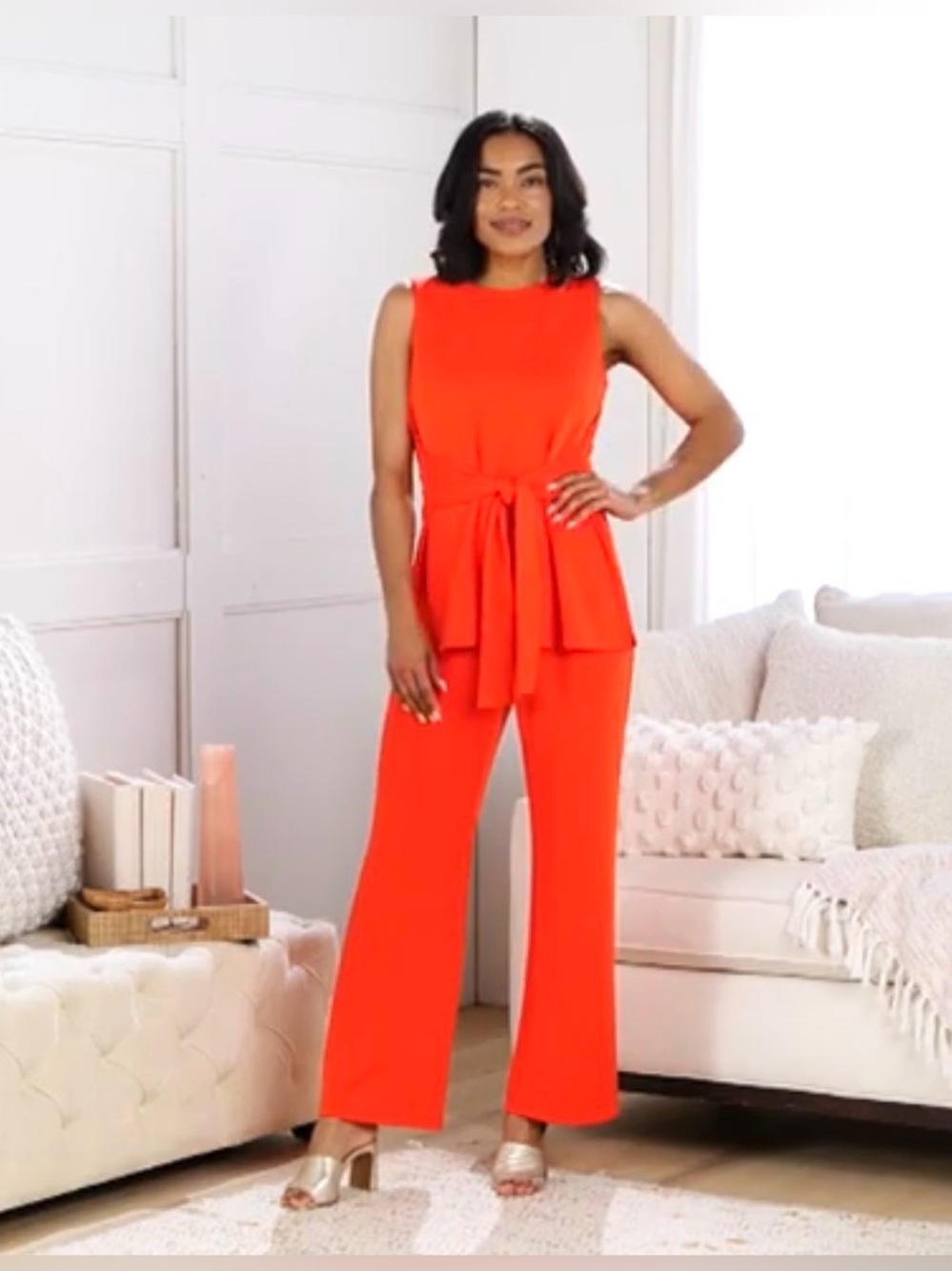 BEAUTIFUL by Lawrence Zarian Petite Pull-On Hollywood Waist Full Leg Pant